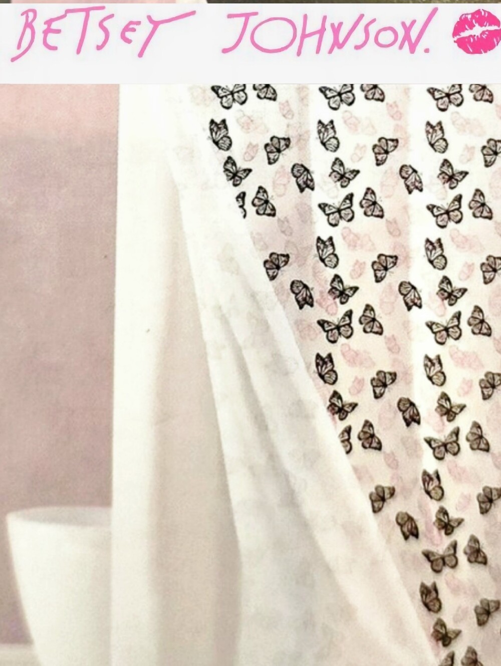 Betsey Johnson Butterfly Dance 14-PC Shower Curtain‎ Set